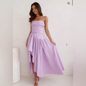 Hello Molly Midi/Maxi Lavender Dress